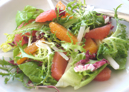 Halibut Grapefruit Salad